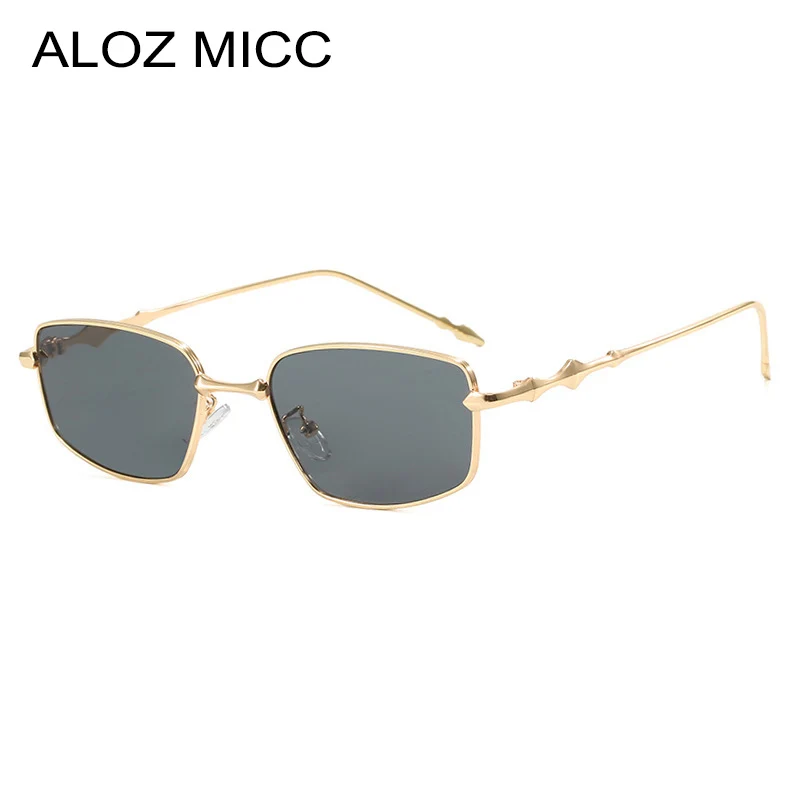 

Retro Square Metal Frame Sunglasses Women Fashion Shades UV400 Pink Green Men Punk Sun Glasses