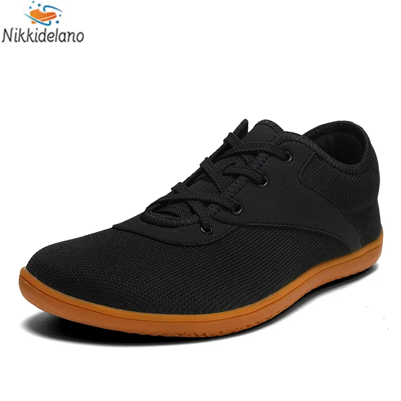 Nieuwe Minimalistische Blote Voeten Schoenen Unisex Lichtgewicht Ademende Zero Zolen Brede Neus Heren Hardloopschoenen Outdoor Casual Wandelschoenen