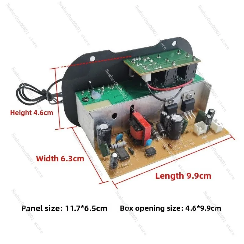 5-Inch 12V/220V Dual-Purpose Digital Amplifier Board with Dual MIC and Bluetooth for Car Audio view 5