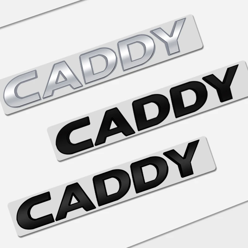 Auto Metal For Caddy Maxi TDI Logo Car Styling 3D Badge Lettering Decals Trunk Sticker Accessories