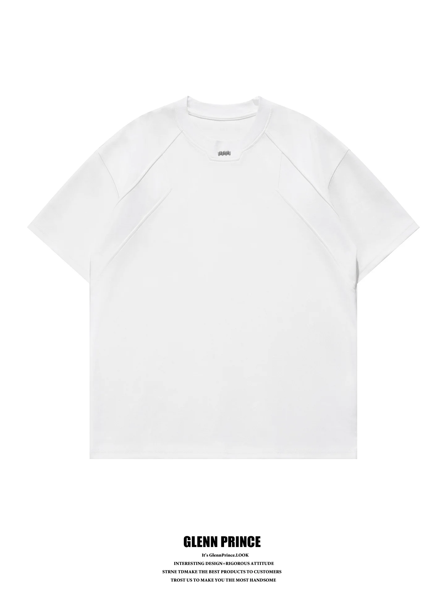 

Cleanfit American Deconstructed Patchwork Liquid Cotton Cool Feeling Short Sleeve Men's T-shirt Breathable Skin-Friendly UV P...