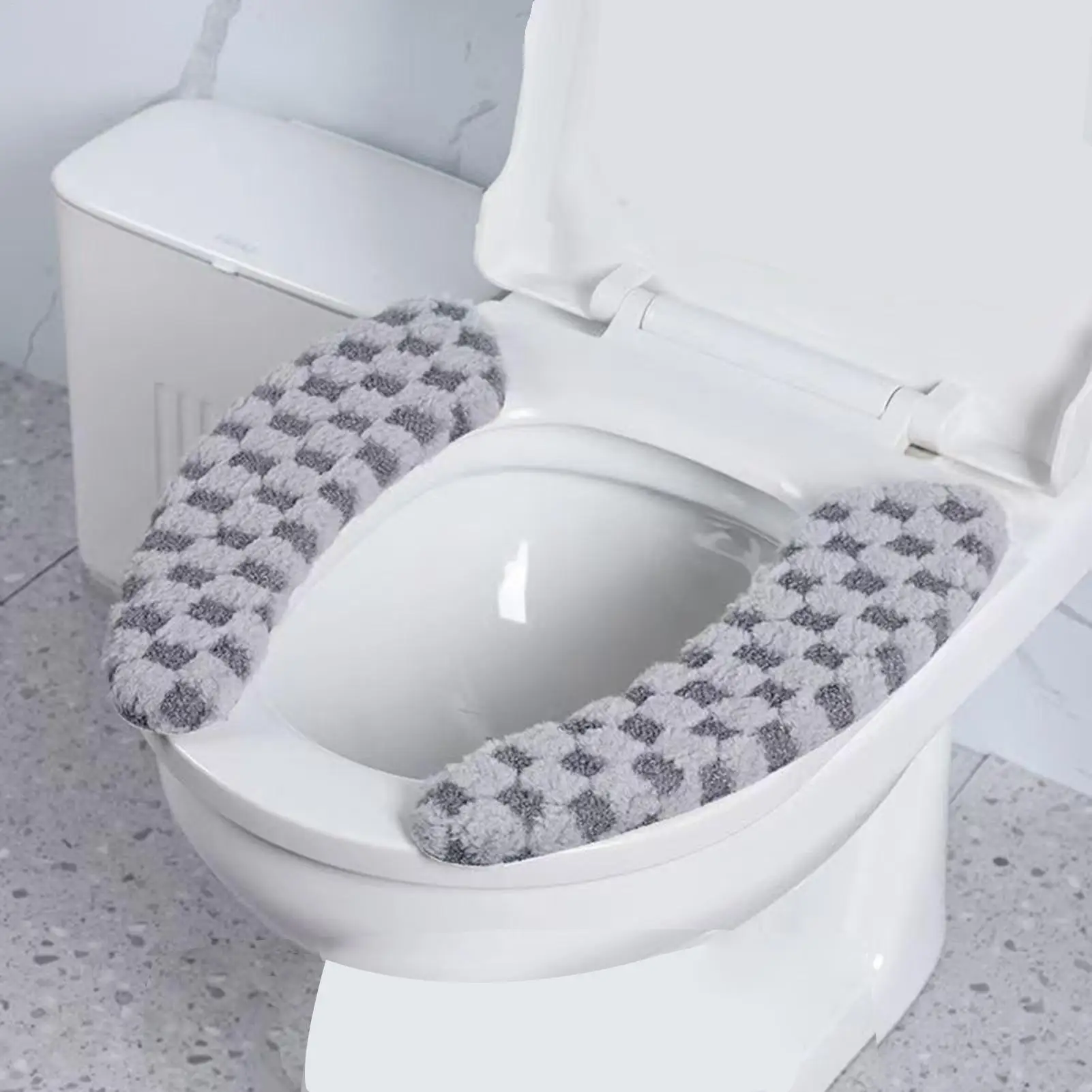 Instant Winter Comfort Toilet Seat Pad Soft Adhesive Cushion for Immediate Warmth, Washable & Universal Fit Home & women Care