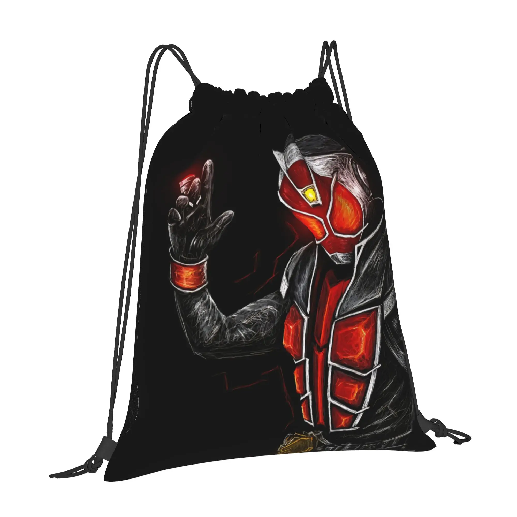 gym Pouch Kamen Rider  Drawstring Bags Shopping Unisex Storage Organize Bundle Pocket Rope Bag