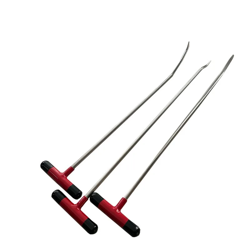 

3Pcs Refine Hook and Rod Tools Auto Hail Dent Hook Tools Paintless Dent Autobody Repair Rod Car Small Dent Removal Tools