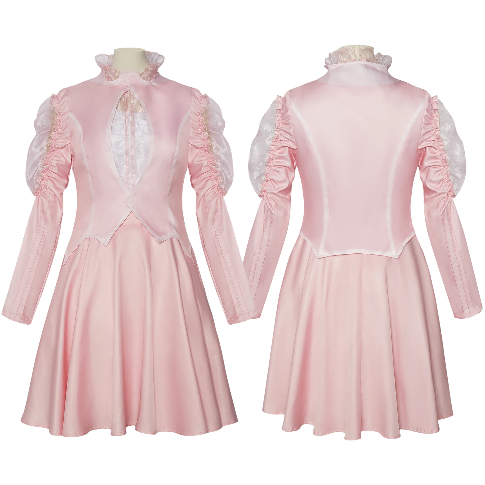 

Костюм для косплея Wicked Glinda из фильма, розовое платье Glinda, женская карнавальная одежда на Хэллоуин, костюм для ролевых игр, розовый наряд, униформа