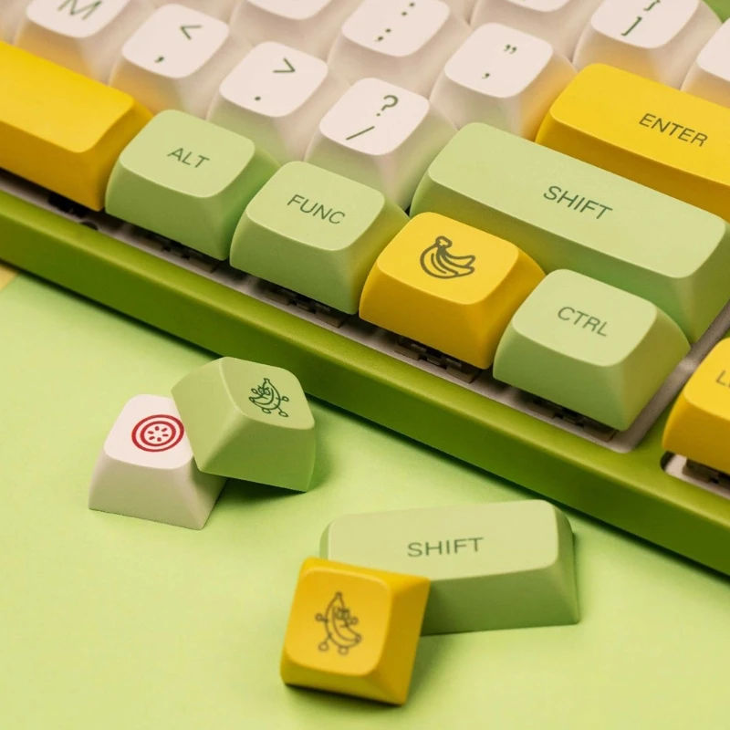 Колпачки XDA Height Fruit Keycaps Dye-Sub PBT Keycap 135Key для механических колпачков MX