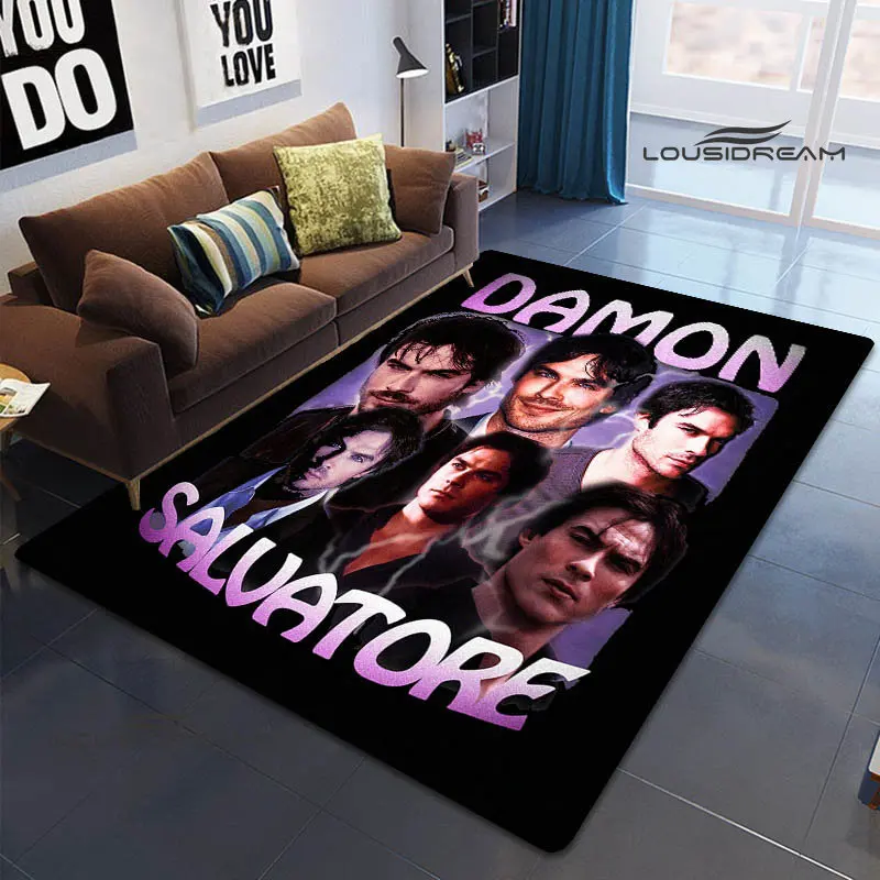 The Vampire Diaries Damon salvatore carpet Non -slip carpet Yoga mat photography props kitchen mat area rug birthday gift