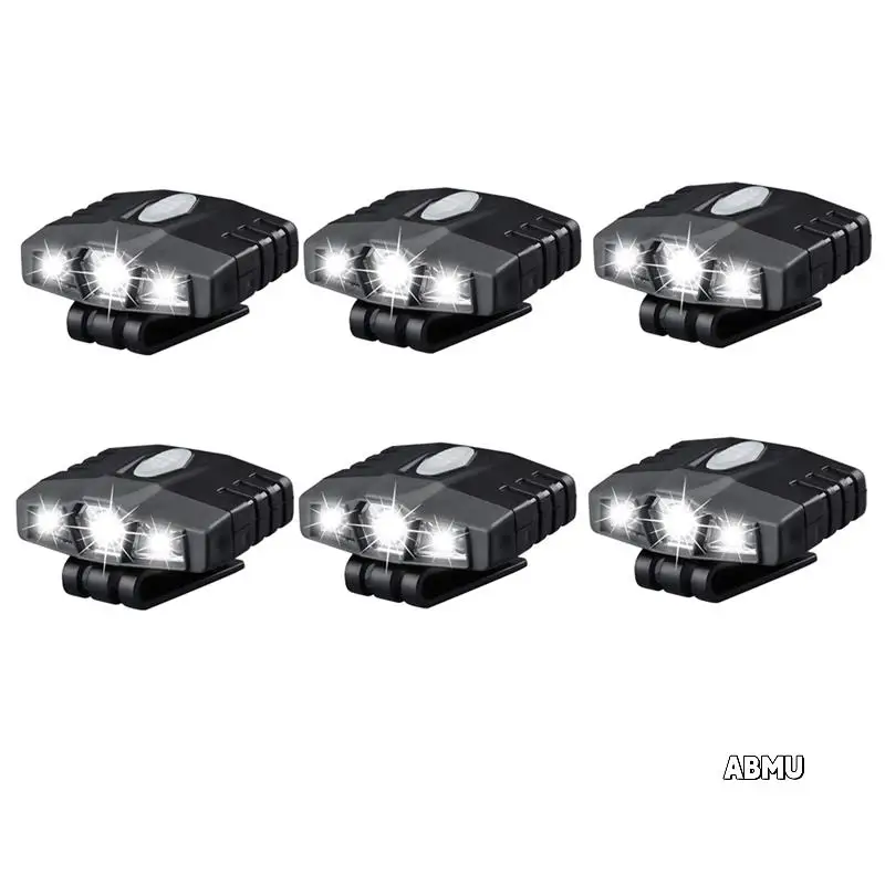 

6X Ultra Bright Hands-Free Led Clip On Hat Light - Rechargeable 150 Lumens Lightweight Spotlight Waterproof Cap Light