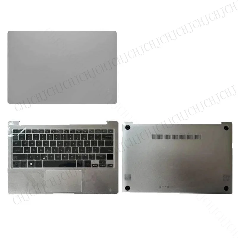 

CHJ For NT730XBE NP730XBE NEW Laptop LCD Back Cover/Palmrest/Bottom Case/Hinges Laptop Top Screen Back Cover Shell Silver