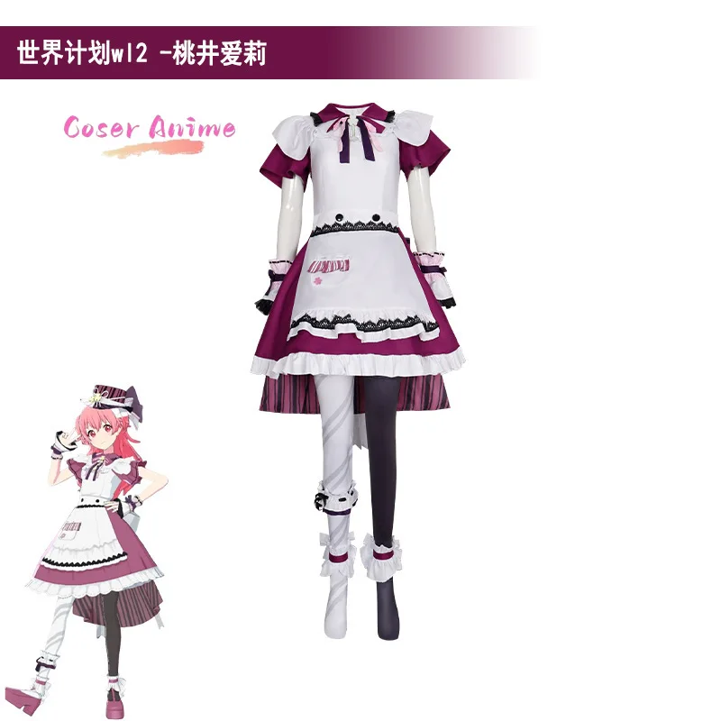 

Project Sekai Colorful Stage! momoi airi Cosplay Costume Uniform Halloween Carnival Party Christmas Play Role Clothes Clothing