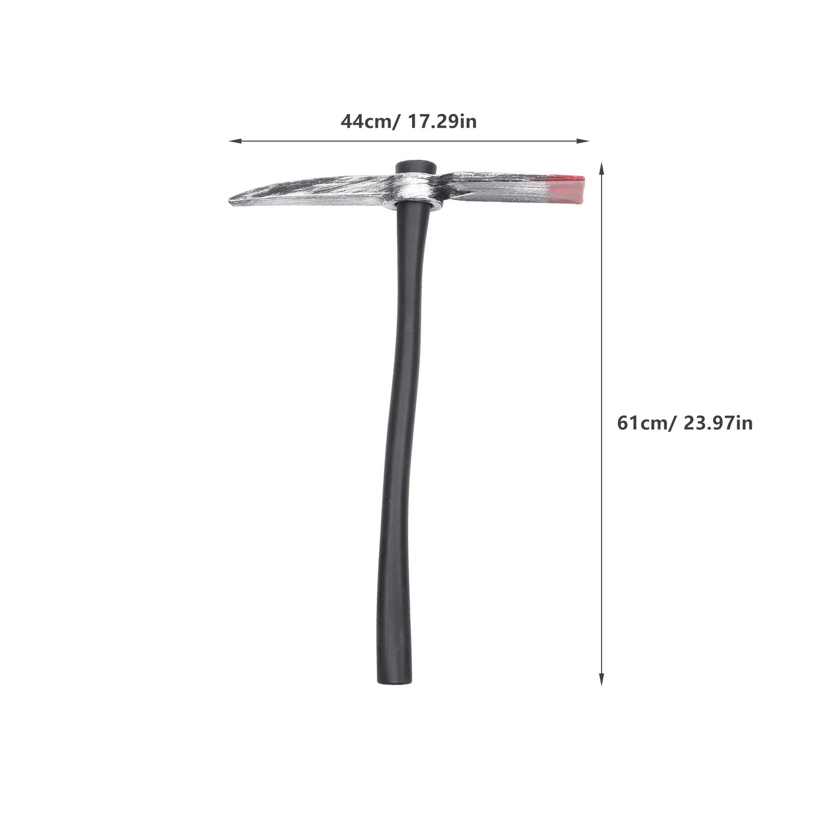 Halloween Toys Simulated Pickaxe Prop Simulation Cross-shaped for Performance Party Supply Work