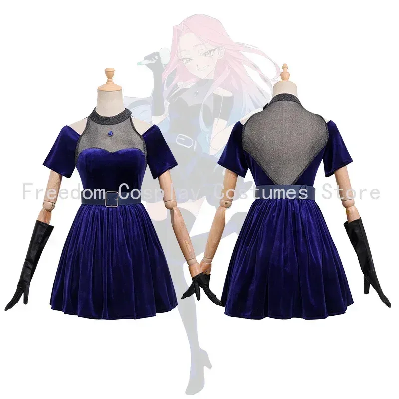 mizi-vetements-perruque-degrade-rose-violet-cheveux-longs-jupe-en-velours-anime-alien-scene-cosplay-costume-pour-les-femmes