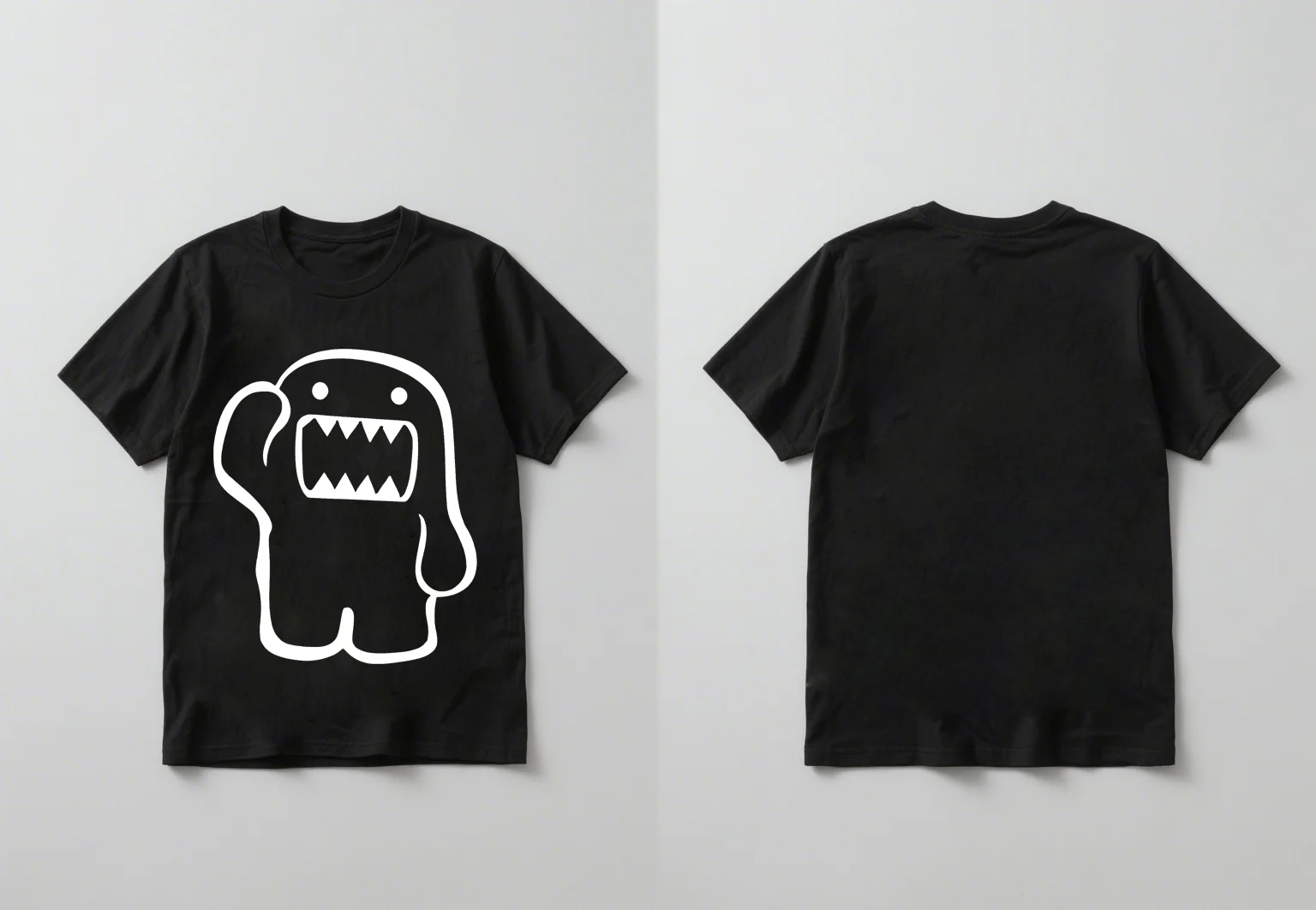 2025 Nueva camisa retro creativa de dibujos animados 2D divertida camisa de manga corta estampada con temática de anime cómoda suelta y simple