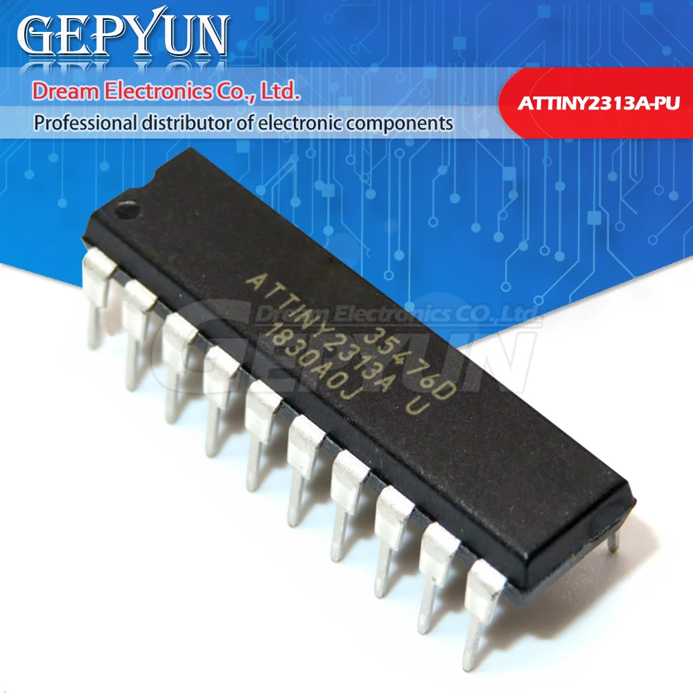 2PCS ATTINY2313A-PU DIP20 ATTINY2313-PU DIP ATTINY2313A 2313A-PU DIP-20 IC