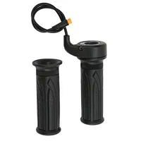 Electric Bike Throttle with 3 pin Waterproof Connector 20X Scooter Speed Throttle Handle 12V to 72V for 22.2mm Handlebar