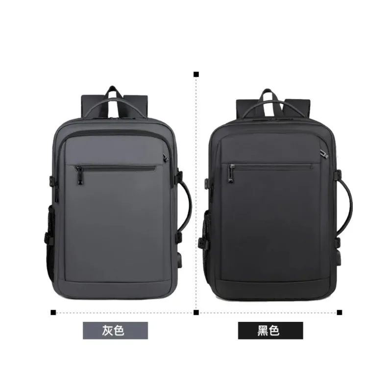 

Upgraded Business Commute Mens Roomy Travel Backpack Leather Film Waterproof Sports Pack