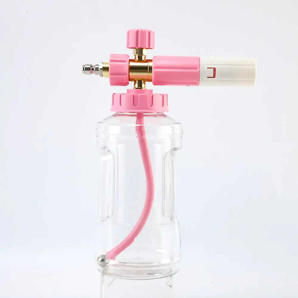 For Ruihong Car Wash Snow Foam Lance Adjustable Soap Applicator Transparent Bottle With Quarter Inch Quick Fitting