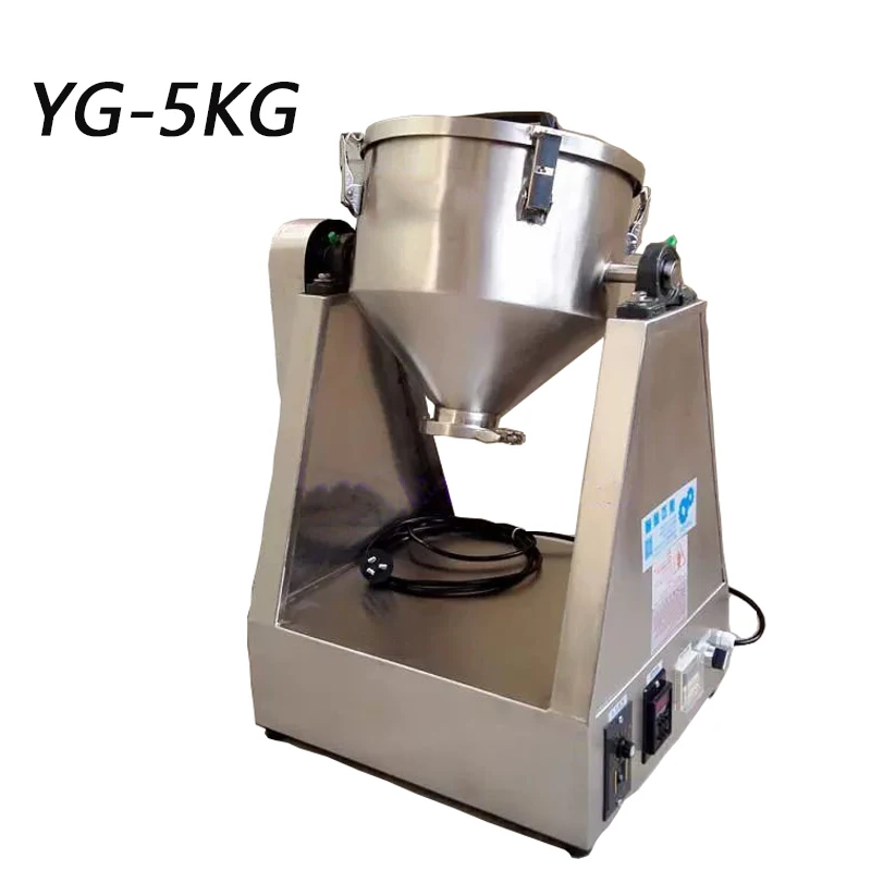 RVS Bloem Voedselpoeder Premix Blender Machine Dubbele Kegelmenger