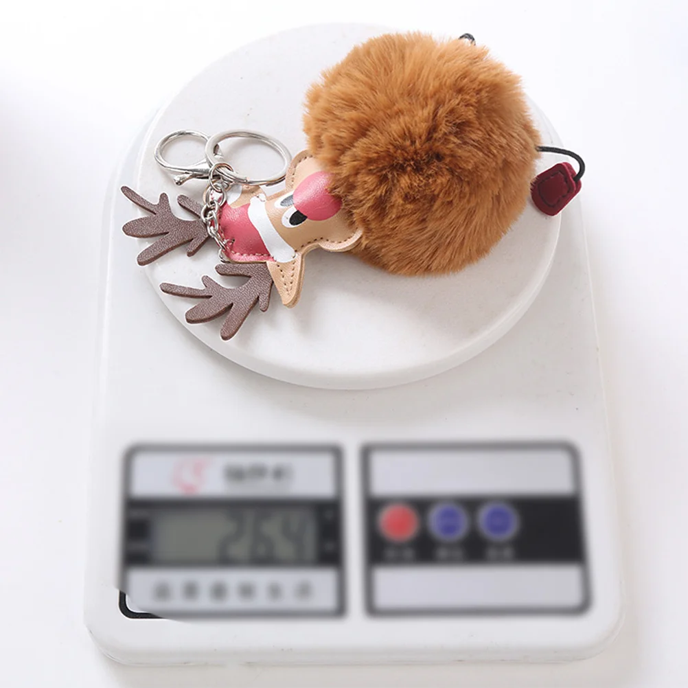 

Beautiful Christmas Elk Keychain Pendant Purse Ornament Gift for Kids Cartoon Phone Hanging Accessory