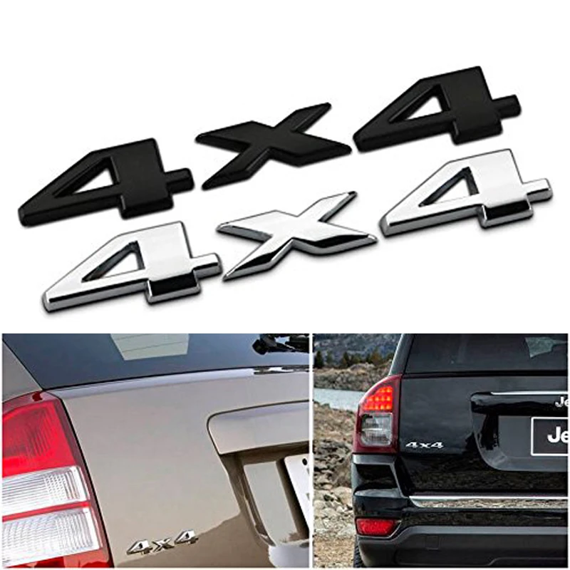 3D 4x4 Four wheel drive Car sticker Logo Emblem Badge Decals for laguna 2 abarth 500 mitsubishi lancer kia picanto volkswagen po