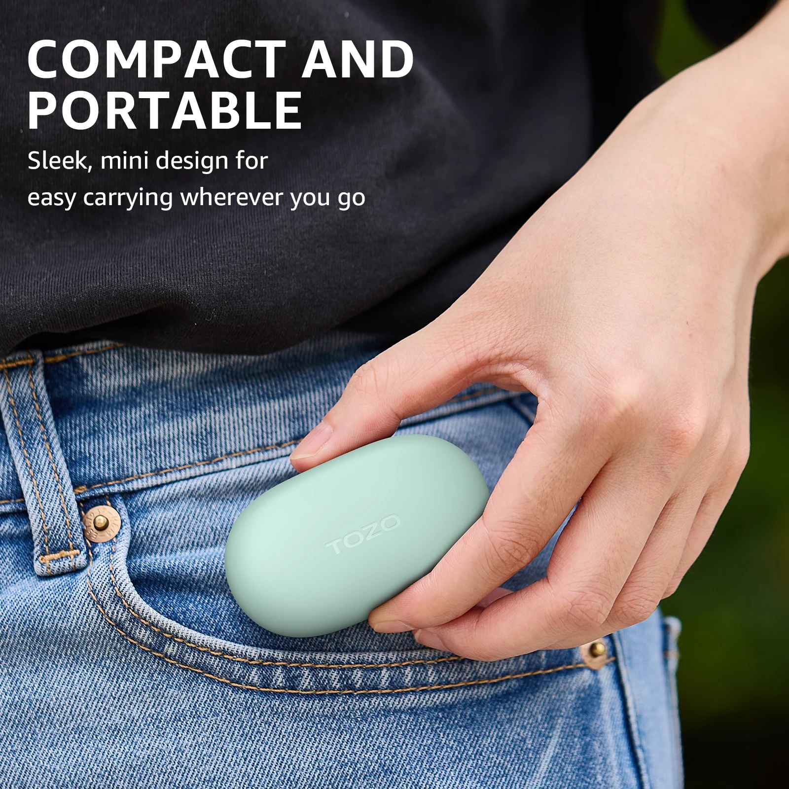 [مترجم AI] سماعات أذن TOZO E1 المترجم داخل الأذن سماعات رأس بلوتوث لاسلكية للاستماع الرياضي وتعلم الأعمال