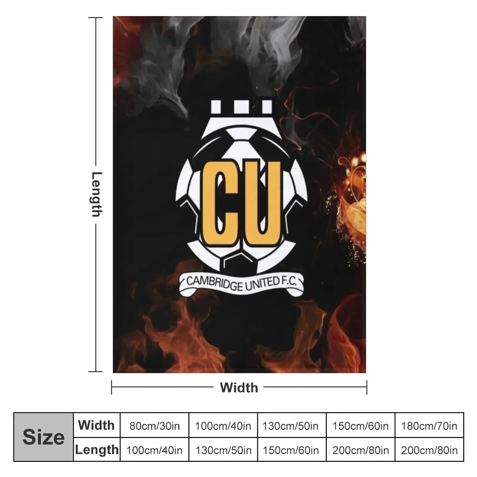 cambridge united fc Throw Blanket Luxury Brand for sofa Loose Blankets