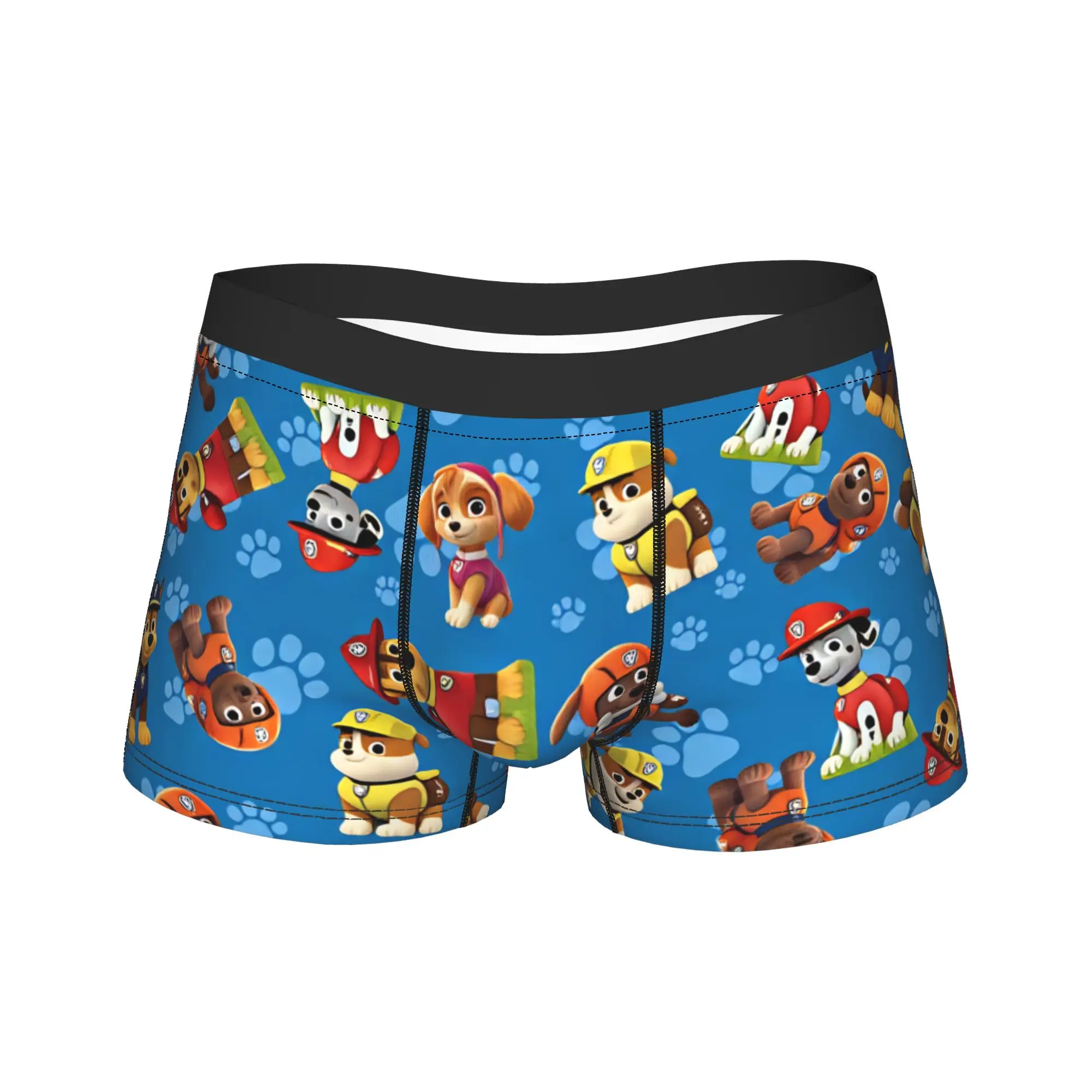 Paw Dogs Puppy Character Tile Art Underwear  Male Shorts Briefs Classic Boxer Shorts High Quality Design Plus Size Panties