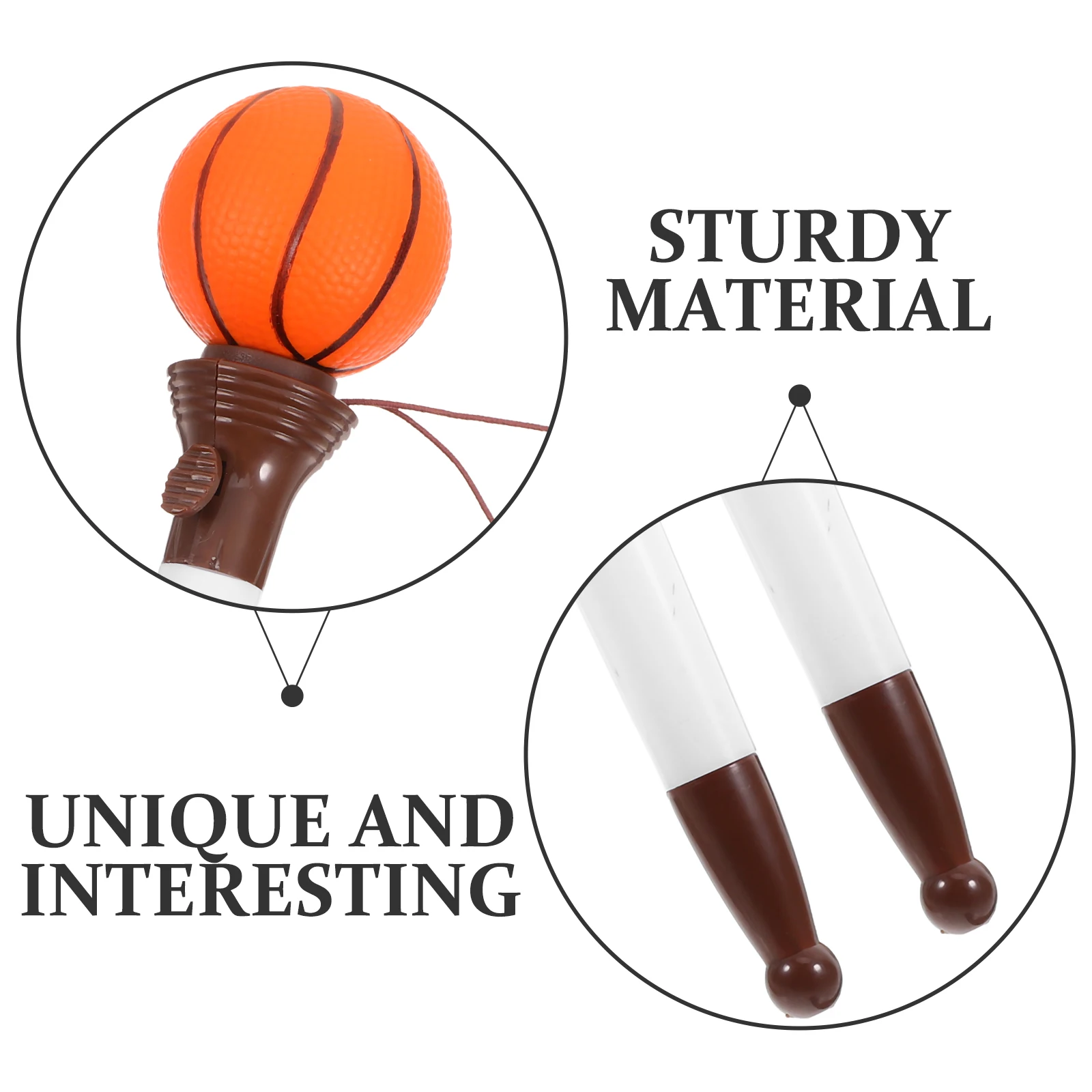 

2pcs Basketball Bounce Pens Cute Reusable Plastic Stretchy Ink Pens For Students Multi-Function School Accessory Party