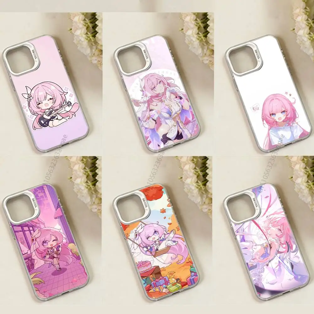 

H-Honkai Alyssia phone Case for iPhone 17 11 12 Pro Max Plus Mini Air SE 16e 14 15 16 13 Soft Shell
