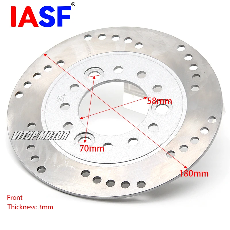 Fits for Electric Scooter Monkey Z50 50CC Dirt Pit Bike Motocross Chinese Bike Motorcycle Front Brake Disc Rotor Brake Disks view 2