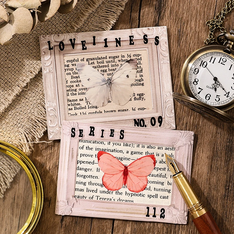 Journal GO 6pcs Vintage Alphabets Retro Classic Letters Stickers DIY Diary Junk Journal Decoration Collage Sticker Album