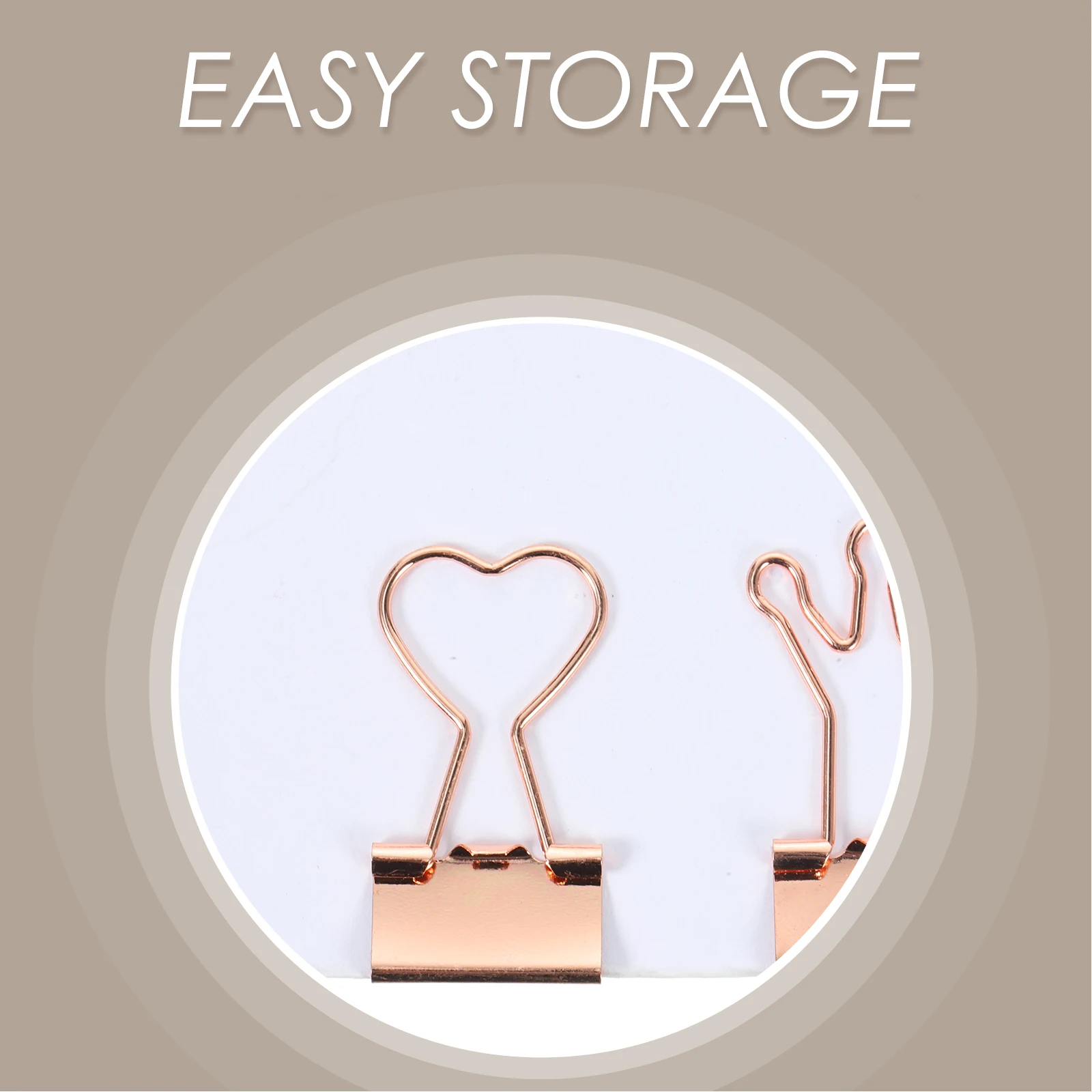 

10 Pcs Love Long Tail Clip Paper Clips Binder for Journaling Office Clamps Decorative Paperclips Cute