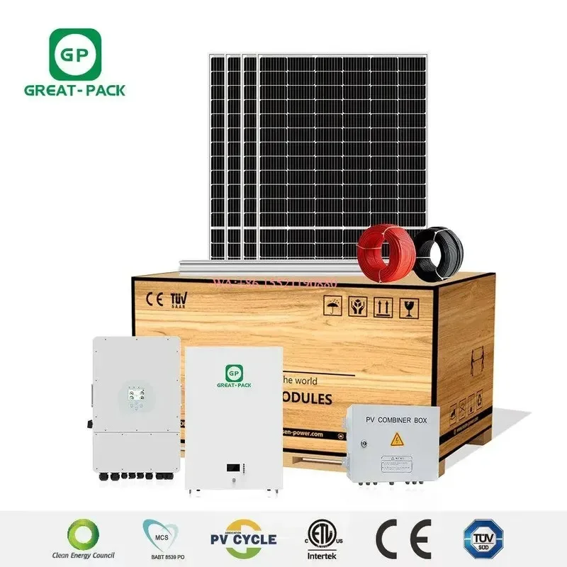 WMWMNU Complete Hybrid On Grid Solar Power System Kit 3kw 5kw 6kw 8kw 10kw 12kw PV Panel Roof Home Energy Storage Solution