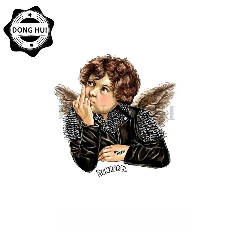 ملصق مزخرف لعربة الأطفال ملصقات Angel Baby ملصقات كيوبيد للدراجات النارية على الطرق الوعرة وخوذة الثلاجة والكمبيوتر المحمول PVC