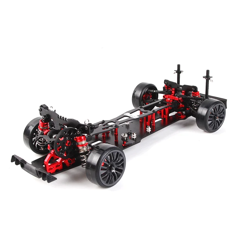 DIY Modified Anti-tire Corrugated Fiber Frame Rear Rear Drive Drift Racing Electric Remote Control Model Frame Adult Speed Parts