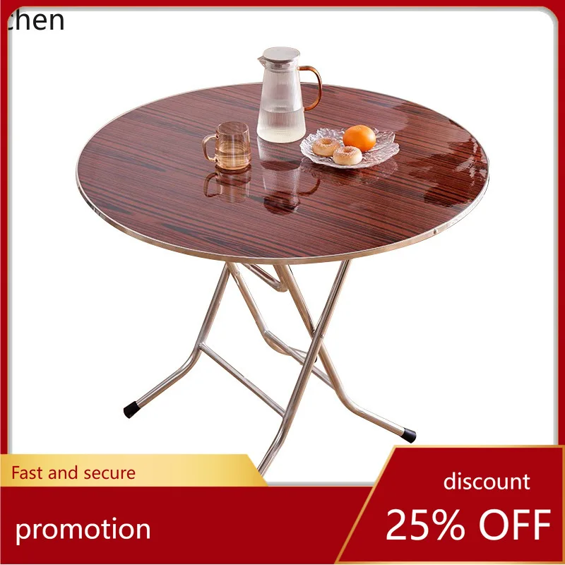 Night Market Stall Folding Table Modern Household Round Table Square Table Storage Folding Chair