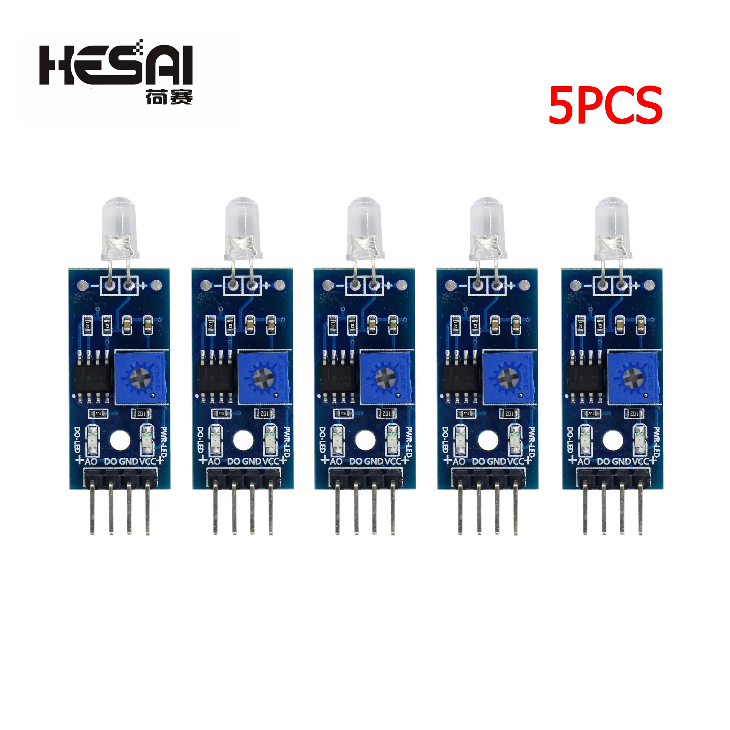 1/5/10PCS 4-Pin Photodiode Module Photosensitive Module Light Detection Brightness Detection Module