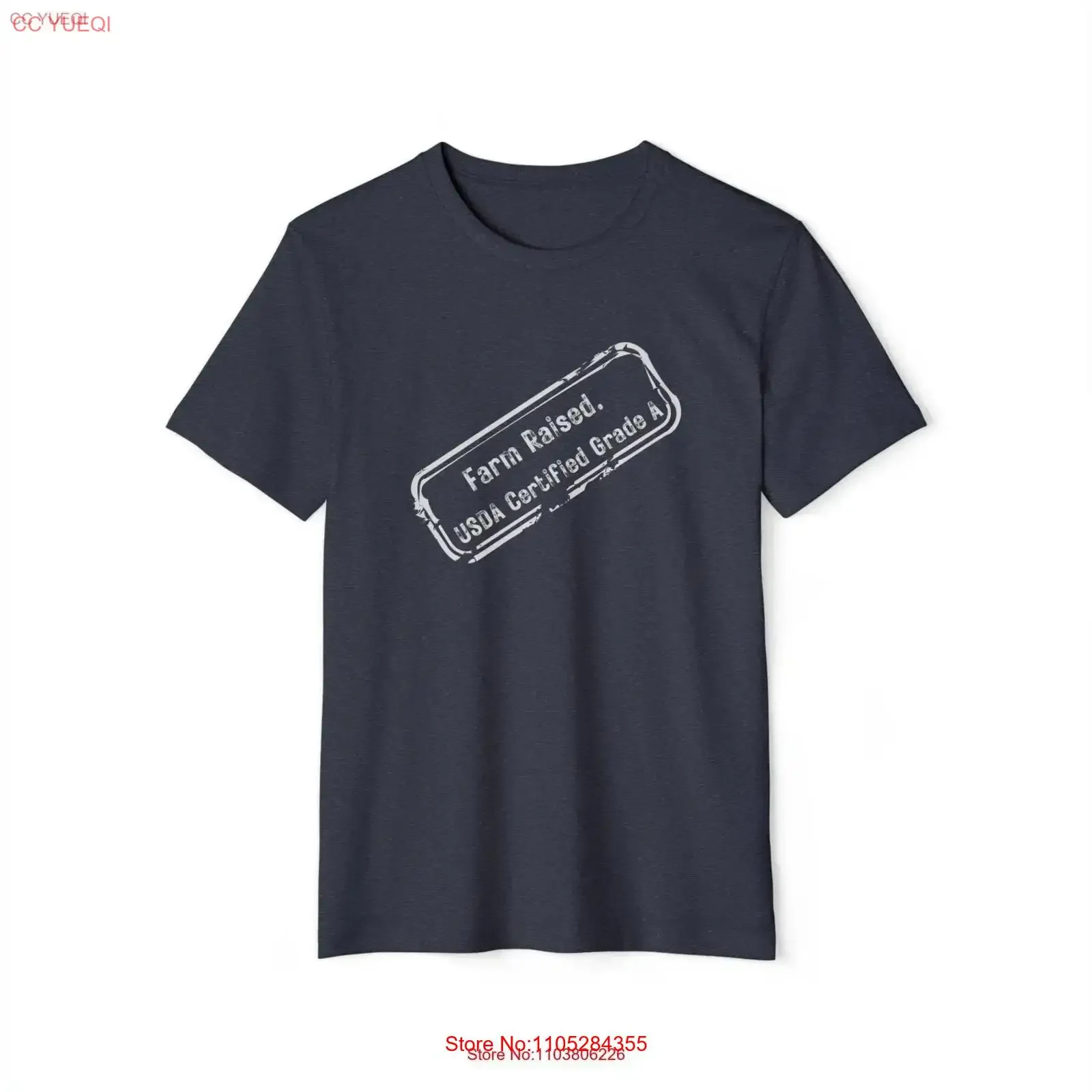 Farm Raised USDA Certified T shirt For Farmer Life Recycled Organic vintage Washed Versatile streetwear Stretched fashion