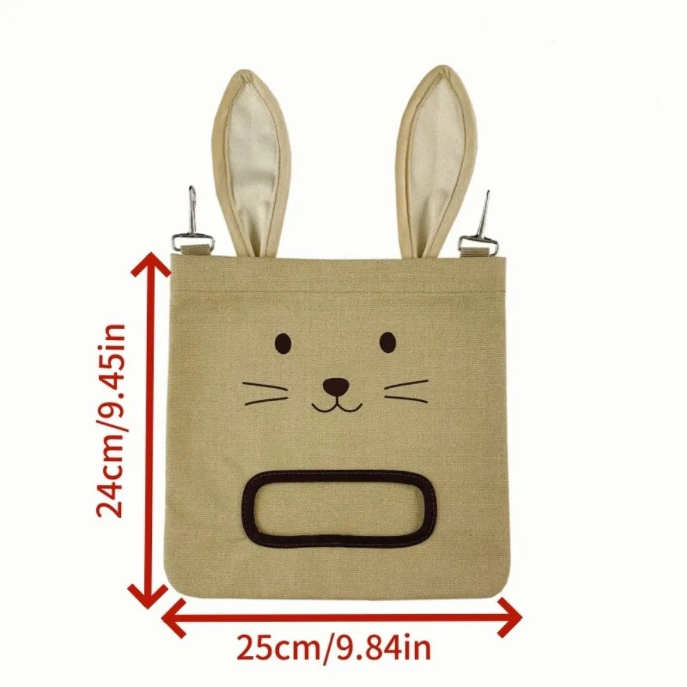 Hanging Design Guinea Pig Feeder With Hooks 2/3holes Forage Bag Storage Holder Bunny Design Hay Feeder Bunny Feeding
