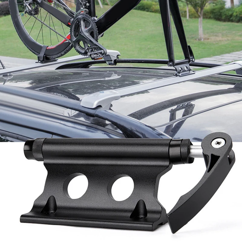 Bicycle Bike Front Fork Quick Release Retaining Clip Dismountable Attaching Clamp Portable Cycling Part Black-A79M view 3