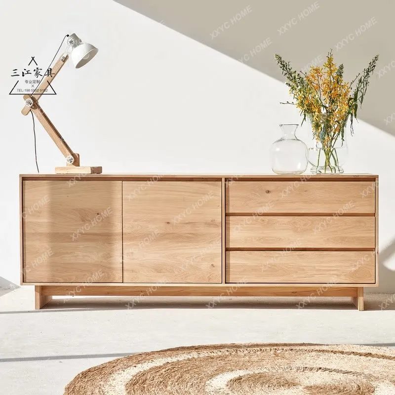 XXSide cabinet Solid wood modern minimalist locker storage household entrance storage cabinet