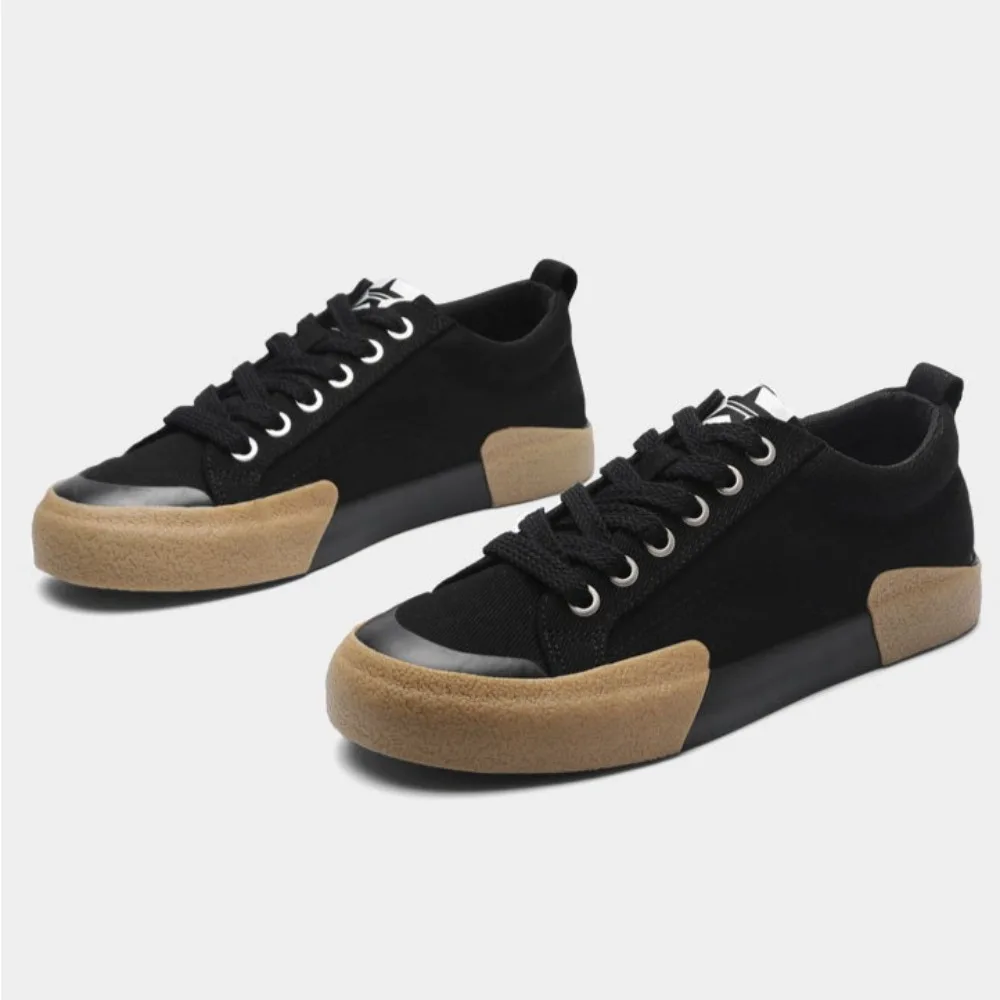 جديد أحذية رجالي الاتجاه أحذية قماشية رجالية عادية شقة الدانتيل يصل أحذية الرجال أحذية رياضية كاجوال المدربين للرجل #2