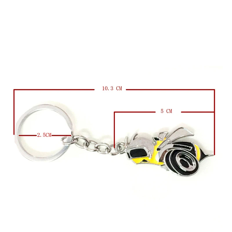 Metal super bee Bee Scat Pack Keychain  SRT Keyring Pendant Key for Car