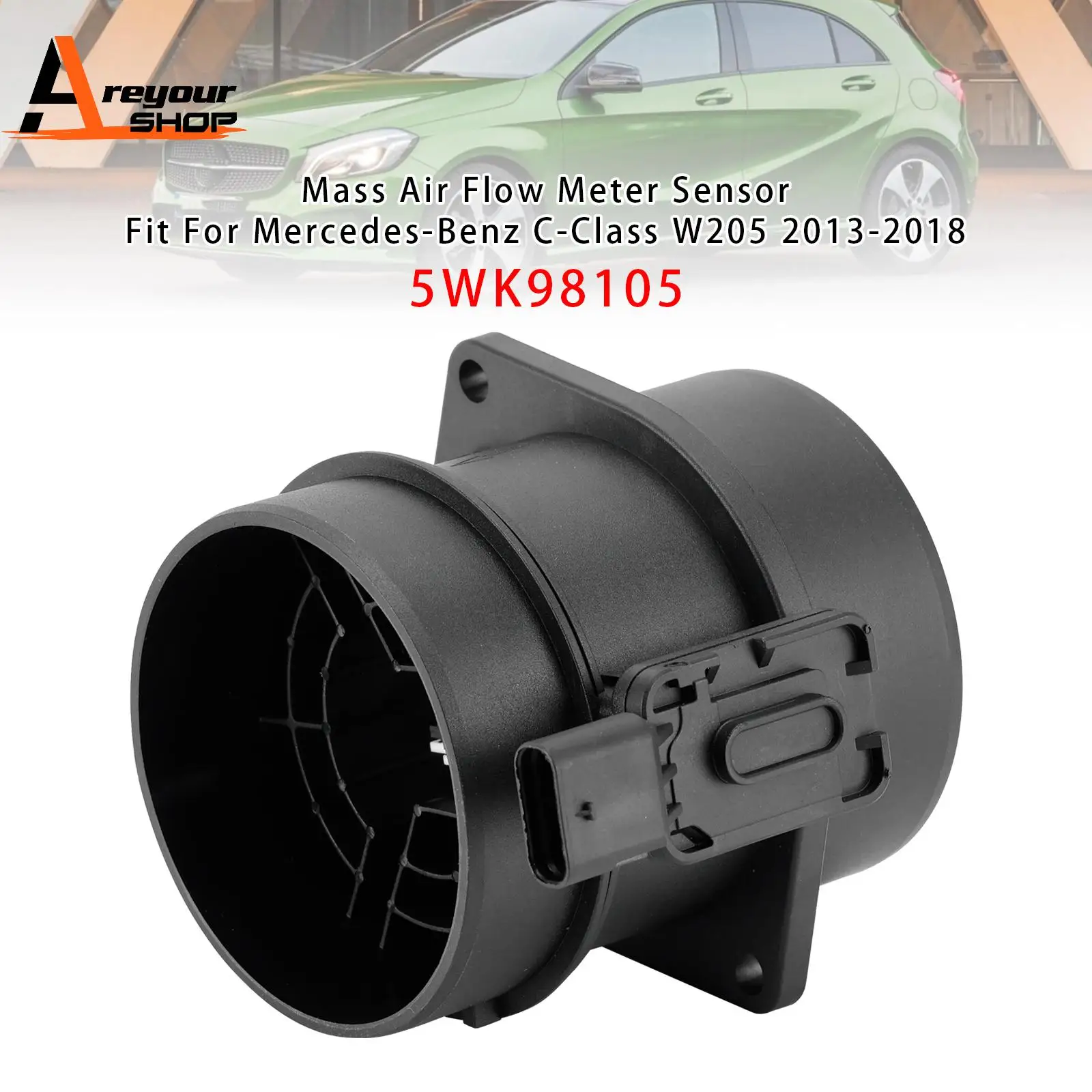 

Mass Air Flow Meter Sensor for Mercedes W205 W176 GLC X253 CDI 5WK98105