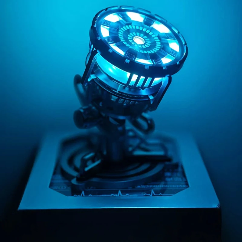 

Iron Man 3 Metal Handheld Electromagnetic Core Reactor Wearable Chest Lamp Box Surprise Limited Christmas Gift