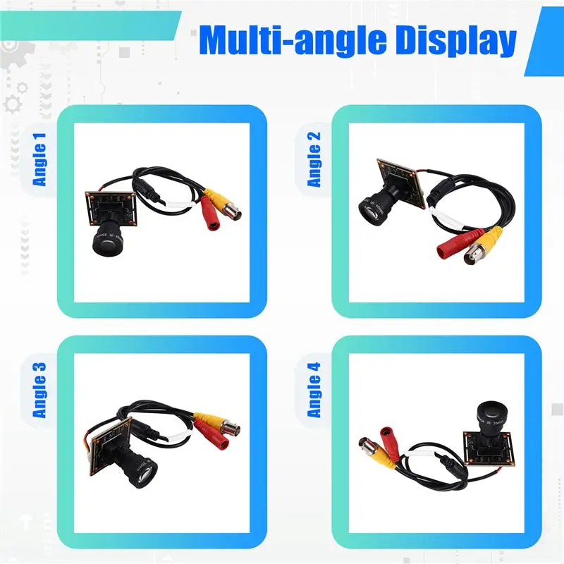 For DIY Microscope Telescope Car Camera Video Doorbell 1200TVL 5MP Analog CCTV Camera Module With 35Mm Lens PAL-A31R