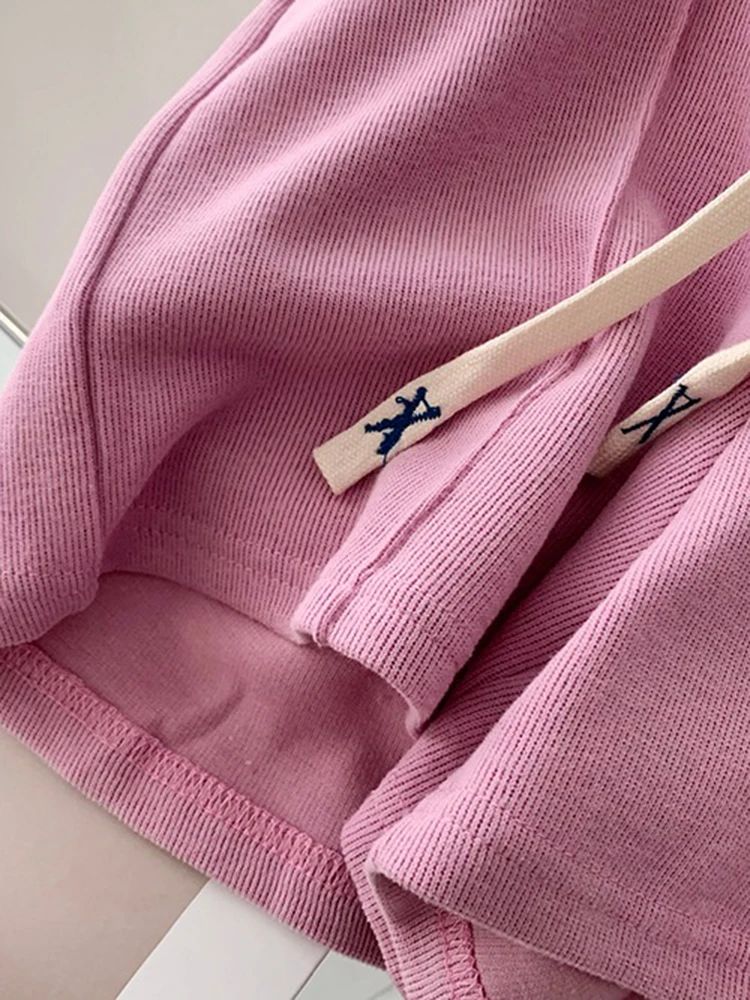AOSSVIAO 2026 Sommer-Shorts für Damen: Elastische, süße Mädchen-Shorts im koreanischen Stil, Harajuku, schlichte graue Hosen für Studentinnen – Detail 20