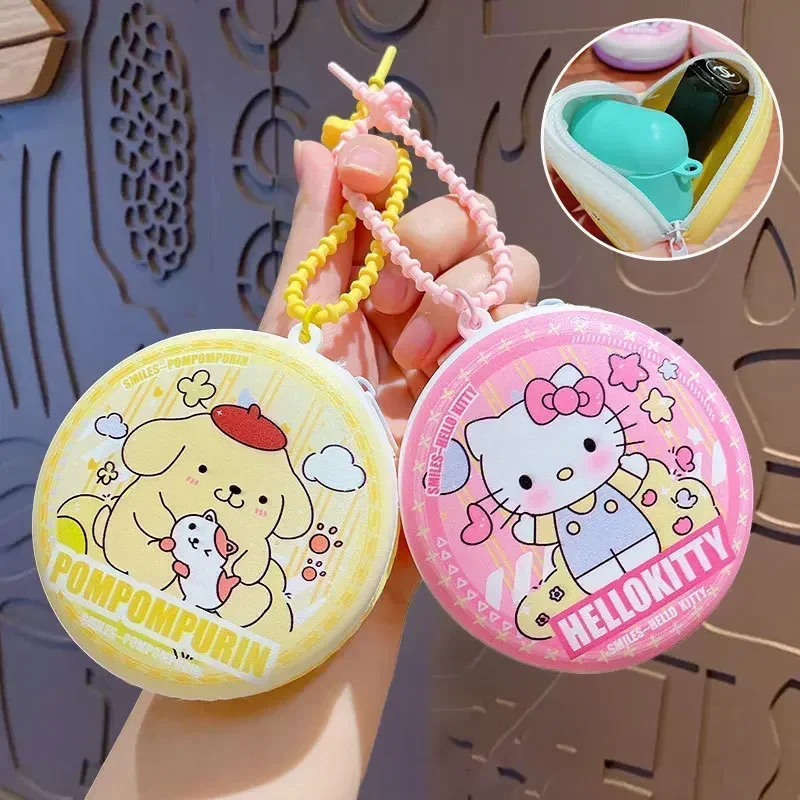 

Cinnamoroll Anime Kuromi Storage Bag Pendant Cute Cartoon Kawaii Sanrio Ins Kuromi Coin Wallet Key Chain Pendant Gifts Toys