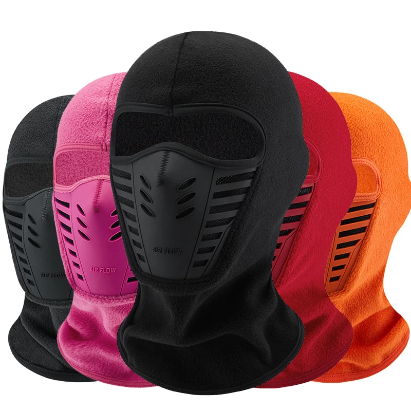 Winter Warm Motorcycle Windproof Face Mask Motocross Face masked Cs Mask Outdoor Warm Bicycle Thermal Fleece Balaclava