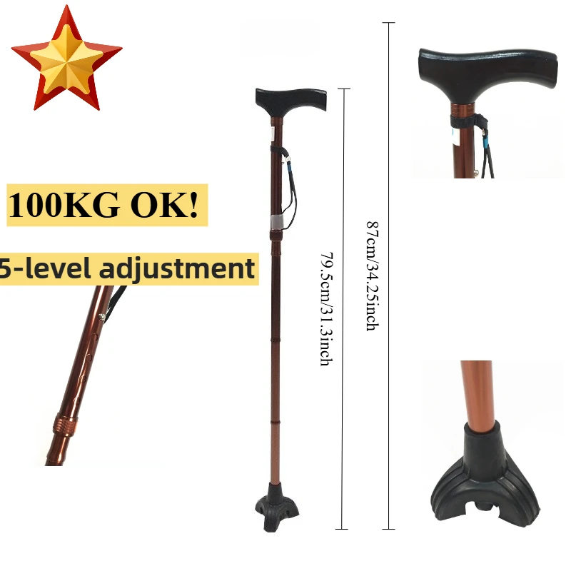 

Трость Crozier Трость Crosier Складная трость из алюминиевого сплава Телескопическая легкая термоусадочная портативная конструкция с противоскользящим основанием